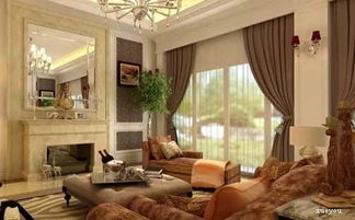 欧式客厅装修效果图